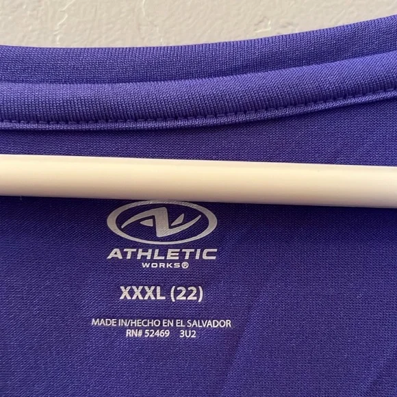 New, Never Been Worn, Vibrant Purple Graphic Tee, “Santa Baby” Sleep Shirt - Picture 3 of 4